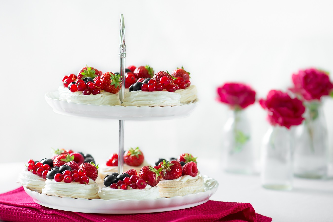 Meringue Nests with Fresh Berries and Cream - The Sweet Rebellion