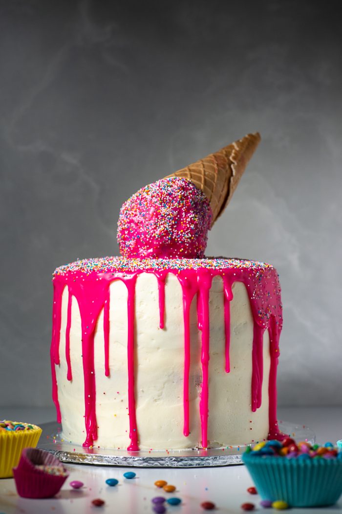 Ice Cream Drip Cake - The Sweet Rebellion