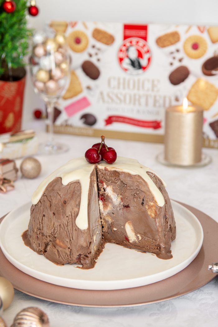 Chocolate Ice Cream “Christmas Pudding” Bombe The Sweet Rebellion